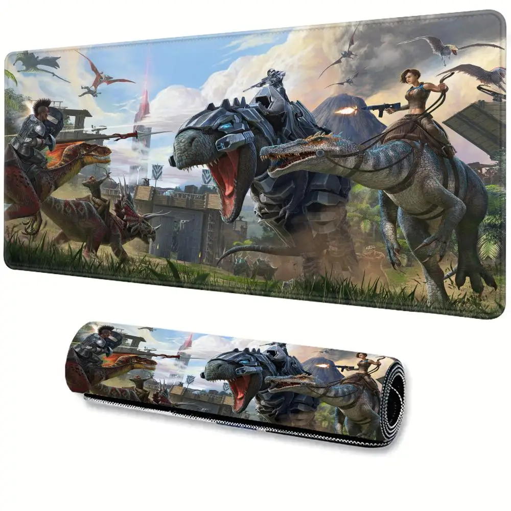 Tapis de souris Ark Survival Evolved, grand tapis de jeu, accessoires de jeu, tapis de clavier, tapis de bureau, pour ordinateur portable, dinosaure