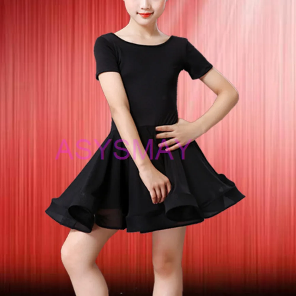 فستان رقص لاتيني للفتيات المهنية للأطفال ملابس رقص السالسا للأطفال فساتين التانغو الحمراء فستان أداء مرحلة الرقص