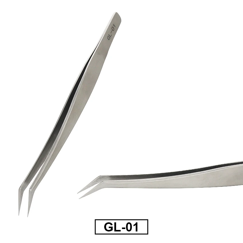 Glamlash ESD-12 ESD-15 Anti-Static Tweezer แหนบตรงแหนบเครื่องมือแต่งหน้า