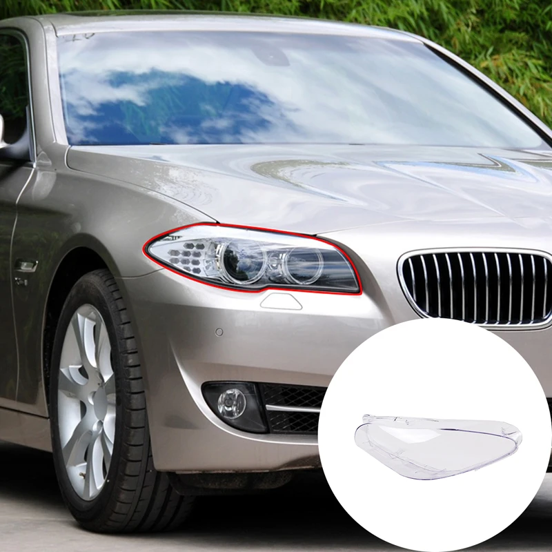 

For BMW 5 Series F18 F10 2011-2017 Left Right Car Headlight Clear Lens Headlamp Clear Cover Car accessories modification