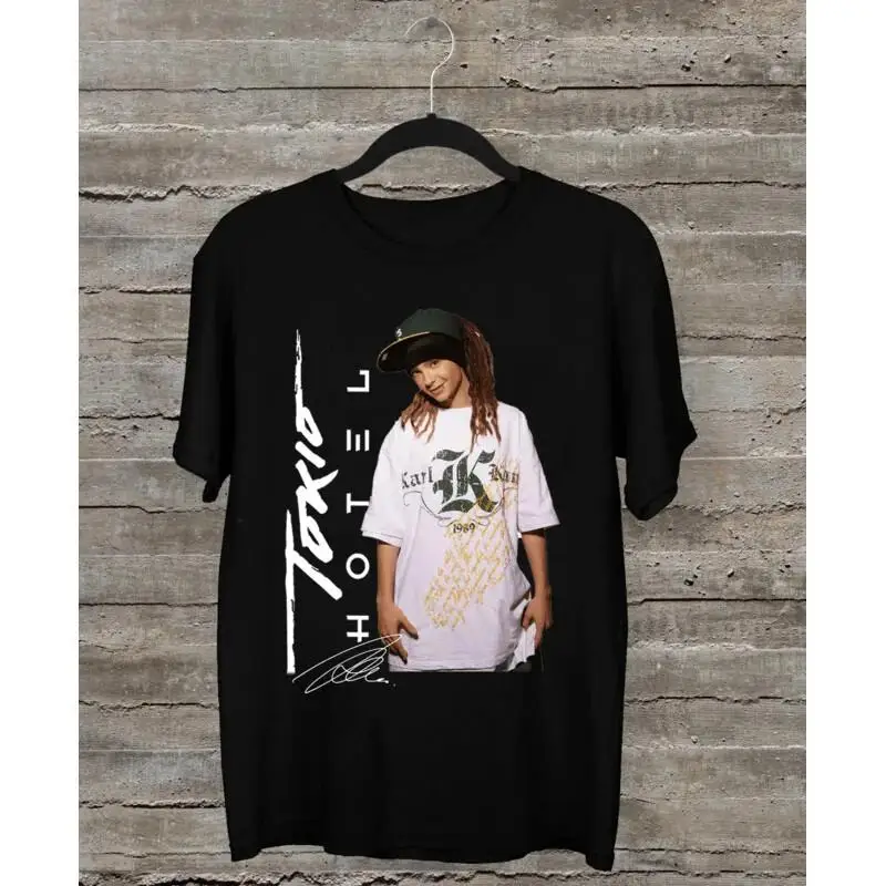 

Tokio Hotel Tom kaumitz signature black all size unisex shirt kh1710 long or s