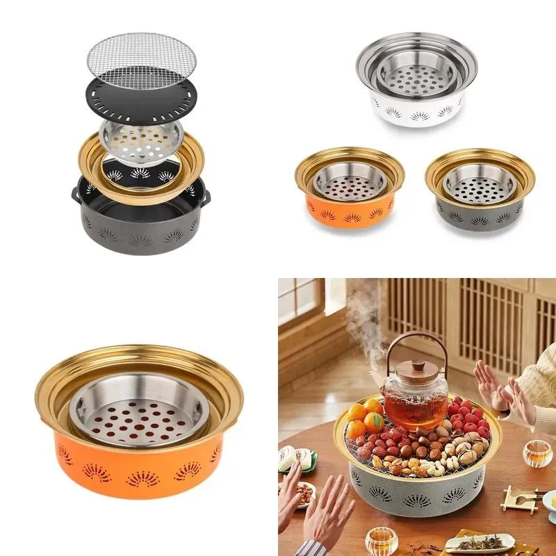 Commercial Outdoor Charcoal Stainless Steel Portable Non-stick Grill for Parties and Events