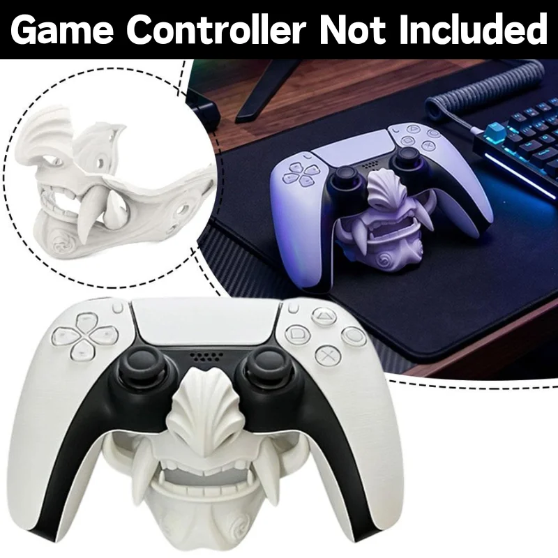 3D-Gedruckter Monster-Gesichts-Gamecontroller-Halter aus Harz, Gamepad-Ständer, Desktop-Deko, Displayhalterung für PS5 Wireless Controller
