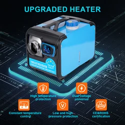 Car Diesel Air Heater 12V 24V 220V Three-in-one All In One Parking Heater 5KW--8KW For Cars Bus RV Camper Vans Heating