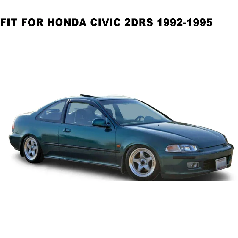 Pare-soleil et pare-pluie pour Honda Civic, déflecteur de visière de fenêtre, pare-soleil, accessoires de style de voiture, 2DR, 3DR, EG Coupé, 1992, 1993, 1994, 1995