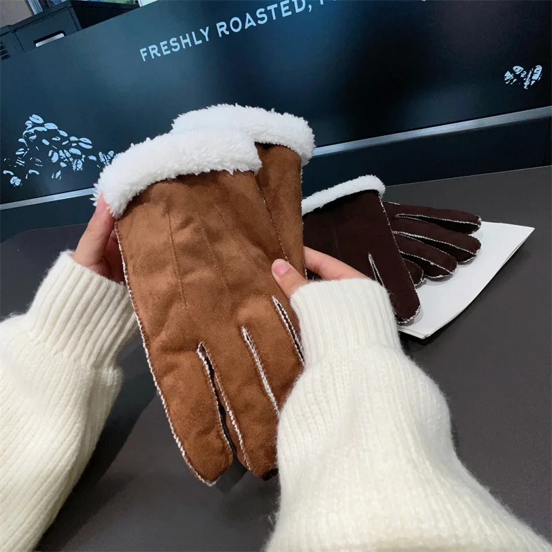 Winter Outdoor Windproof Cycling Gloves For And Windproof Gloves Warm In Winter Velvet Autumn Gloves Gloves Mitten Winter Gloves