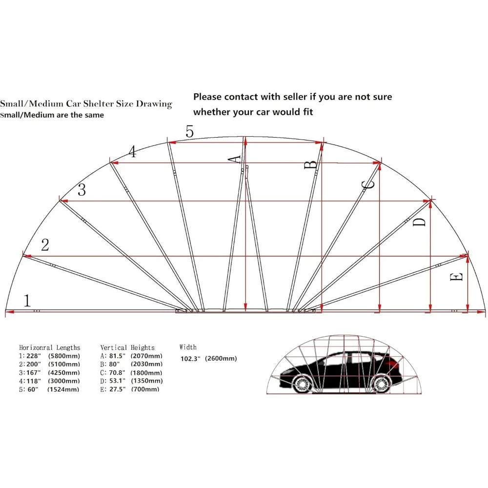 Medium Carport, Shelter/Canopy, Garage/shed, House, Car Park, Foldable, Retractable, Lockable, Durable Shelter