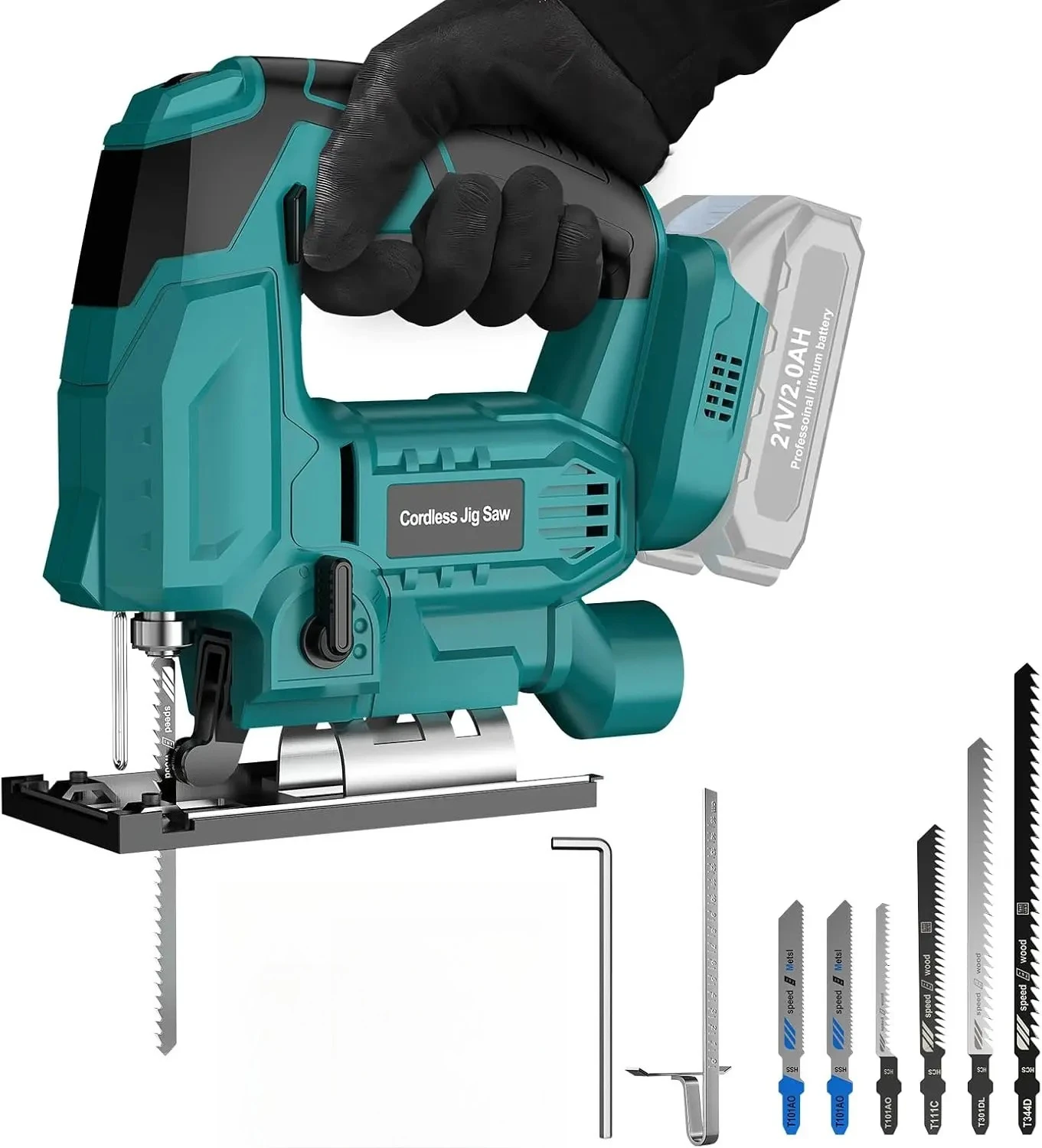 

Аккумуляторная электрическая лобзик 1000 Вт для аккумулятора Makita 18 В с переменной скоростью, 3-позиционная орбитальная настройка, аккумуляторный лобзик, инструмент