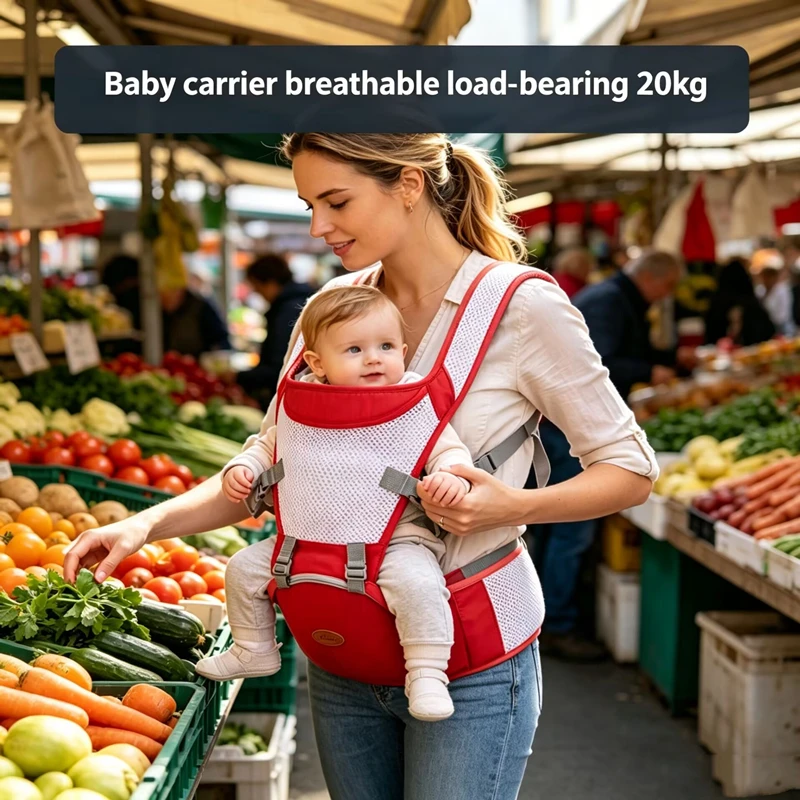 Breathable Children Wrap Carrier Comfortable Baby Carrier Multi-functional Kids Hipseat Travel Infant Sling Front Facing Pad