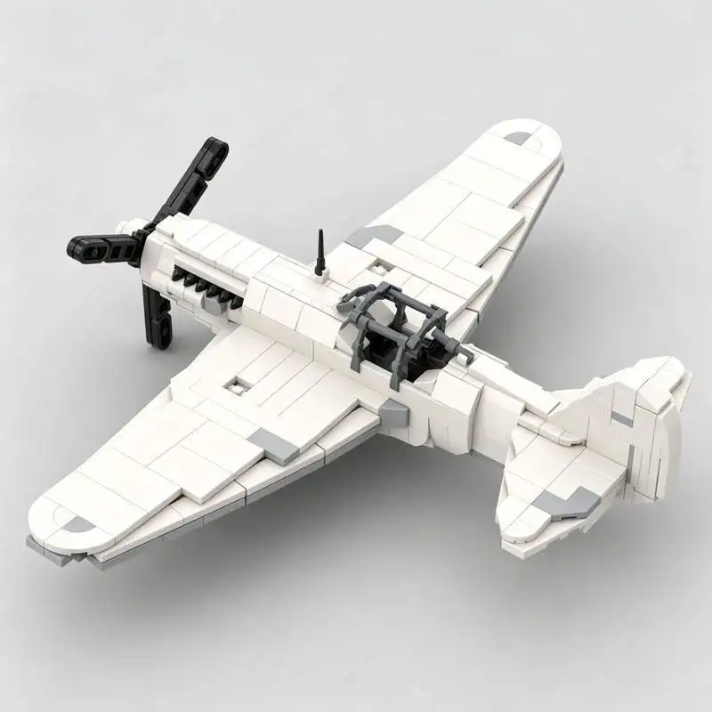 NEW 541PCS Vintage Propeller Aircraft Model Building Blocks 135 Scale Airplane Display Assembly Toy Creative Aviation Toy Gift