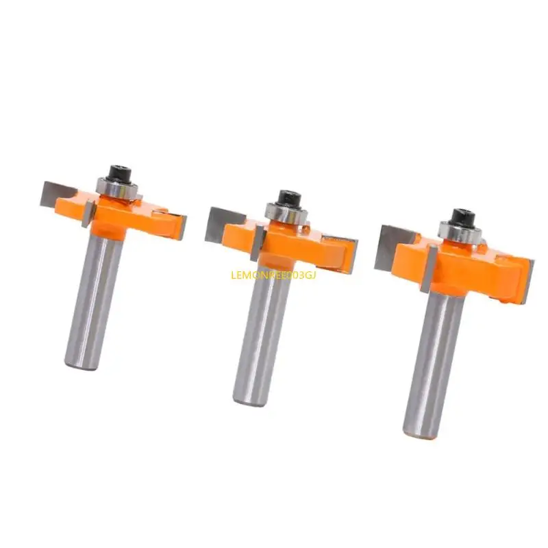 M4yc Accurate Router Bit Discuio Cutter Cutter in lega duri per lavorazione del legno con gambo da 8 mm e cuscinetto a