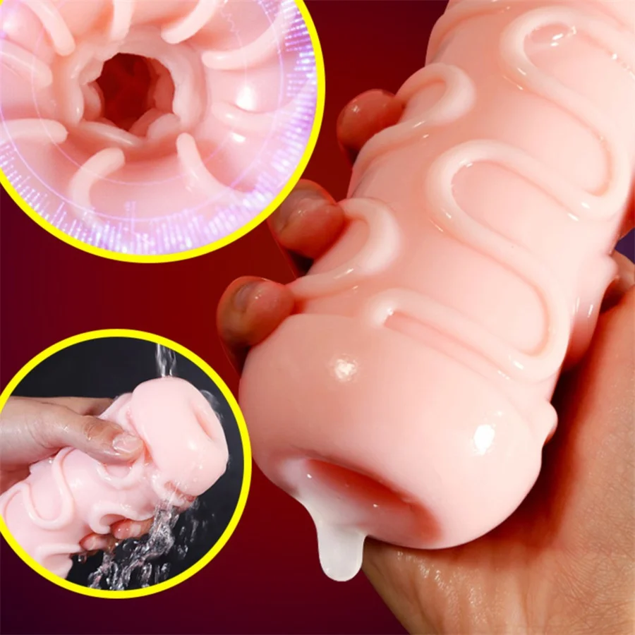 Male Masturbators Oral Sex Toys For Men 18+ Penis Sucking Masturbation Cup Machine Pocket Silicone Adult Supplies Sex Shop