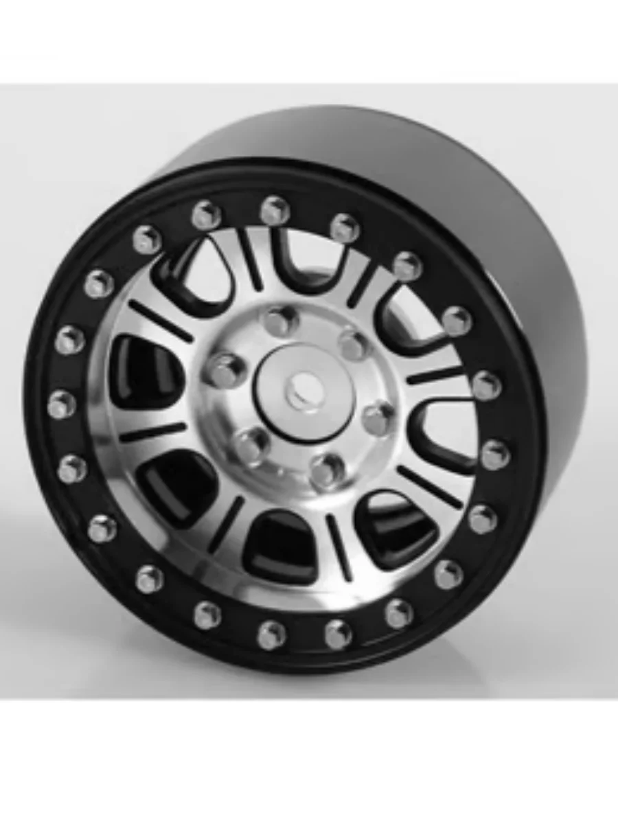 RC4WD Raceline Monster 1.9 Aluminum Beadlock Crawler Wheels (4) (Silver/Black)