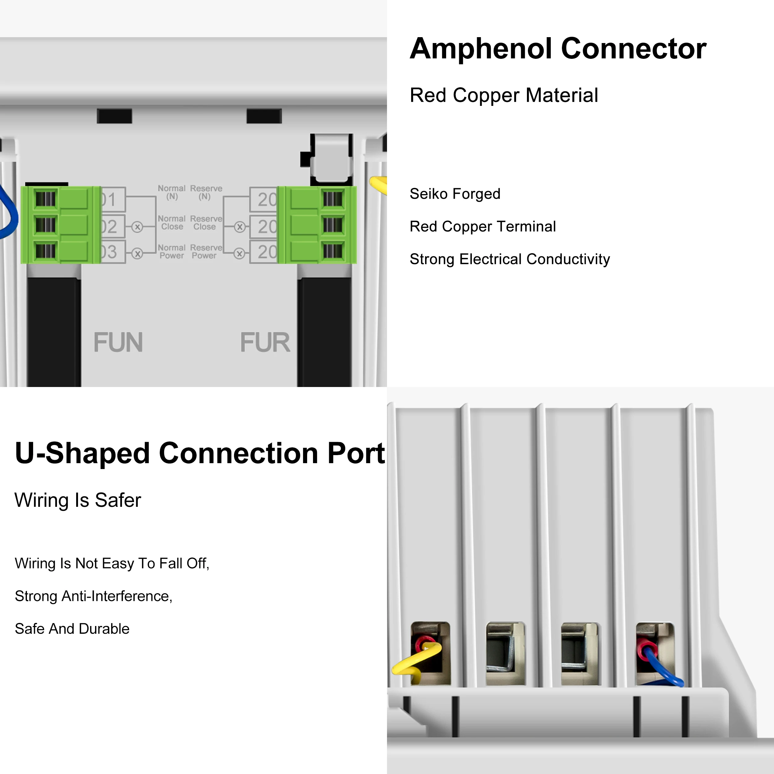Imagem -05 - Mini tipo Interruptor de Transferência Automática do Ats Mudança sobre o Interruptor 220v 380v Pólo Frequência Avaliado 50hz 60hz 63a Novo
