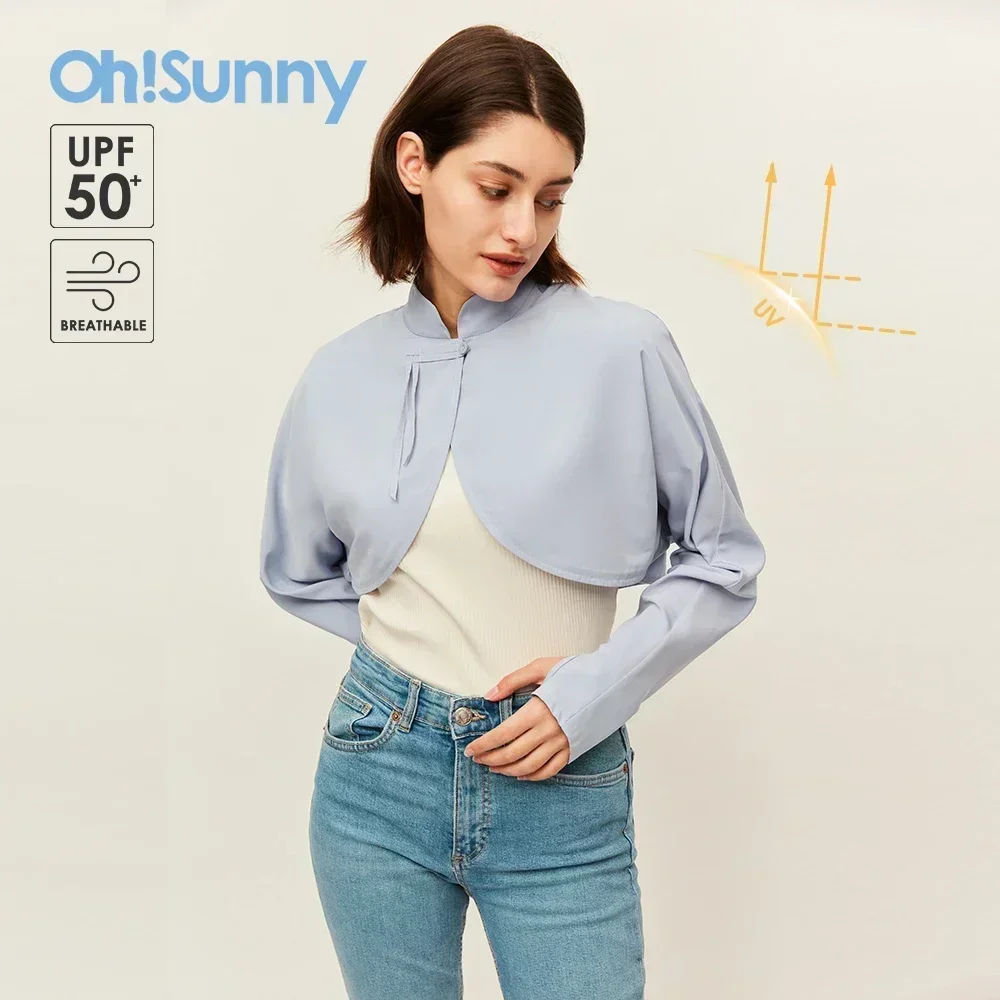 Ohsunny-女性用日焼け止めスリーブ、3 in 1 Shawl、日焼け止め、抗UV、夏、旅行、ビーチ用