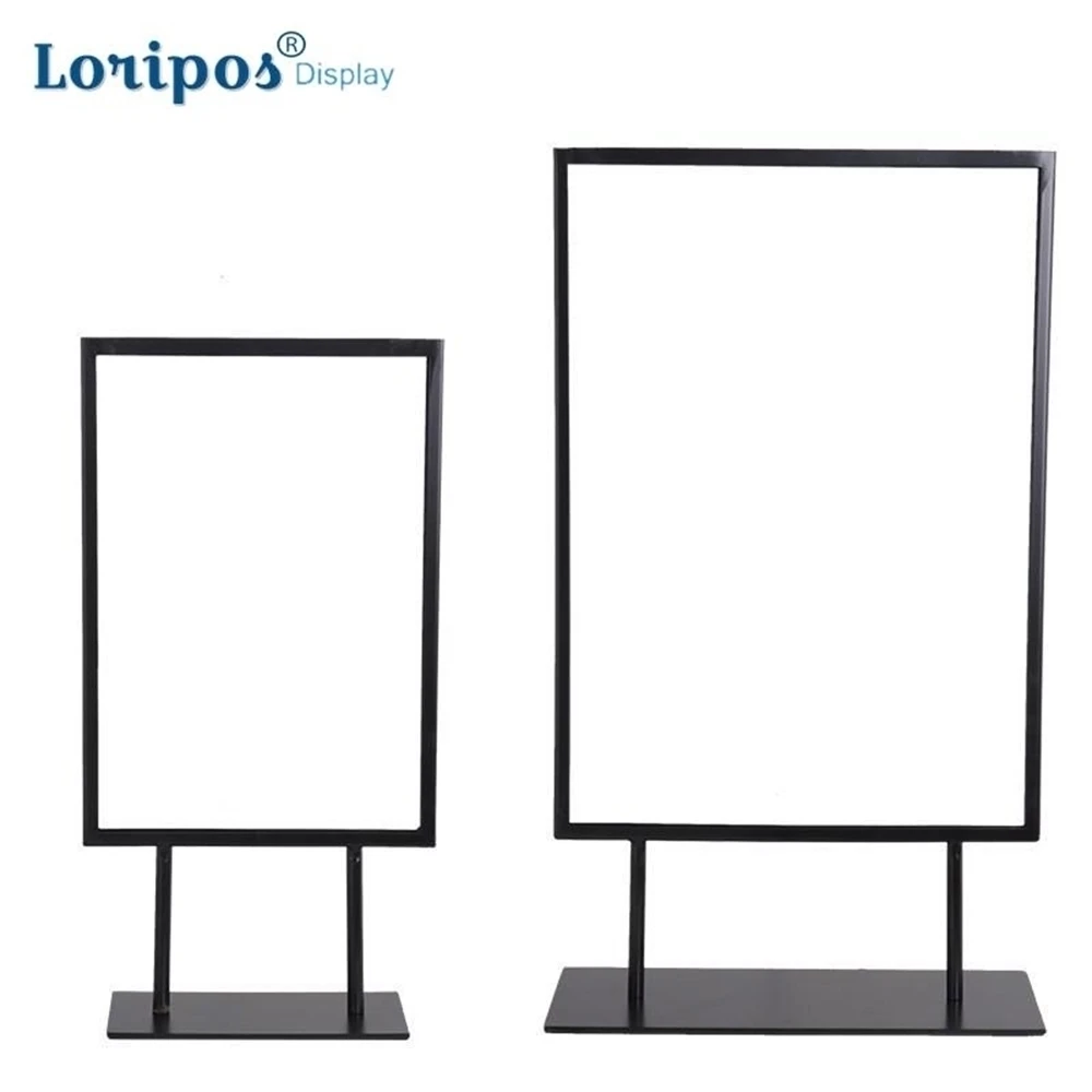 A3 A4 Advertising Table Stand Menu Free Standing Table Desk Floor Stand Counter Top Sign Holder Frame Display Rack