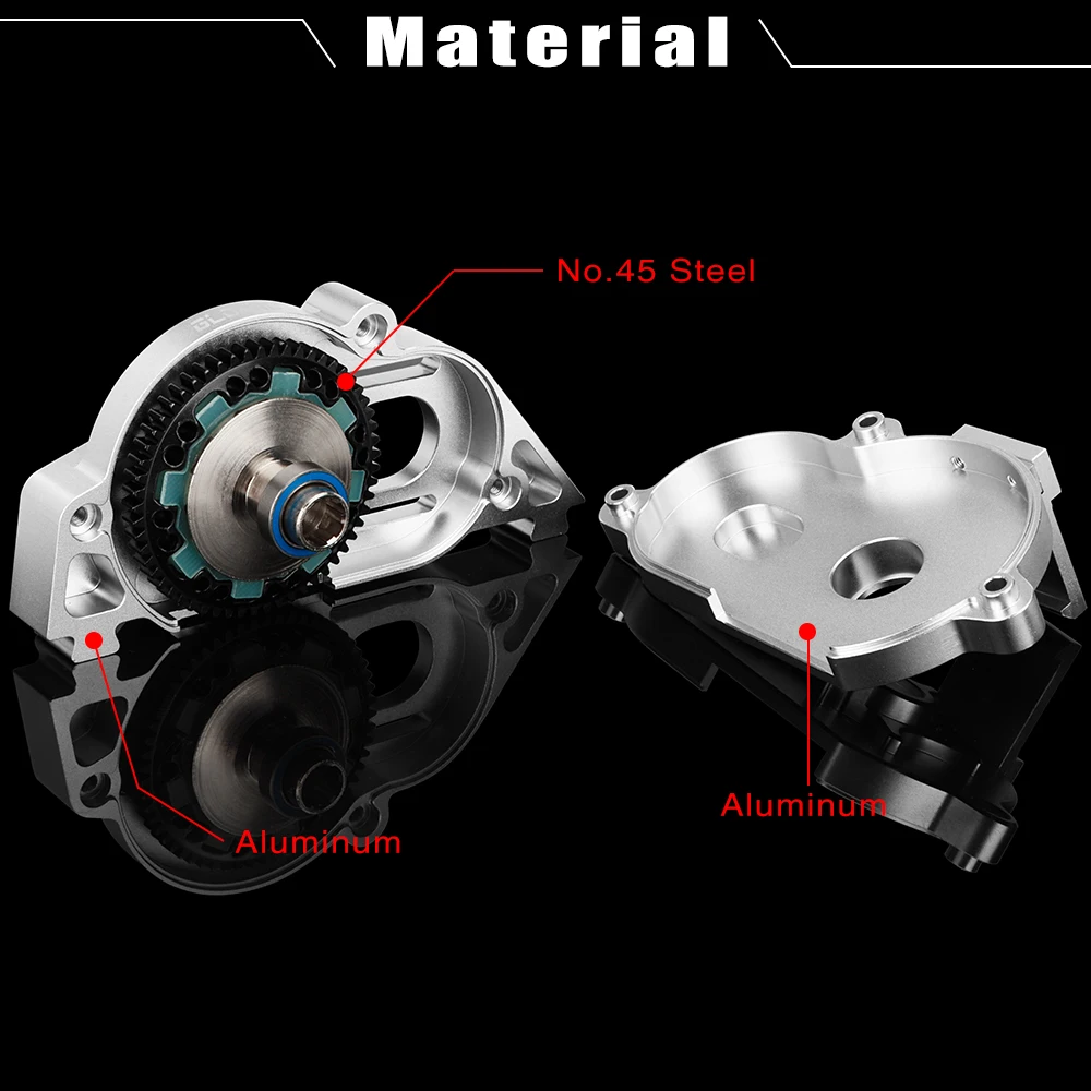 Dirabct-Support moteur en aluminium avec jeu de pantoufles en acier 57T et pignon 15T 17T 20T, pour granit Senton Vorteks Vophon 1/8 1/10