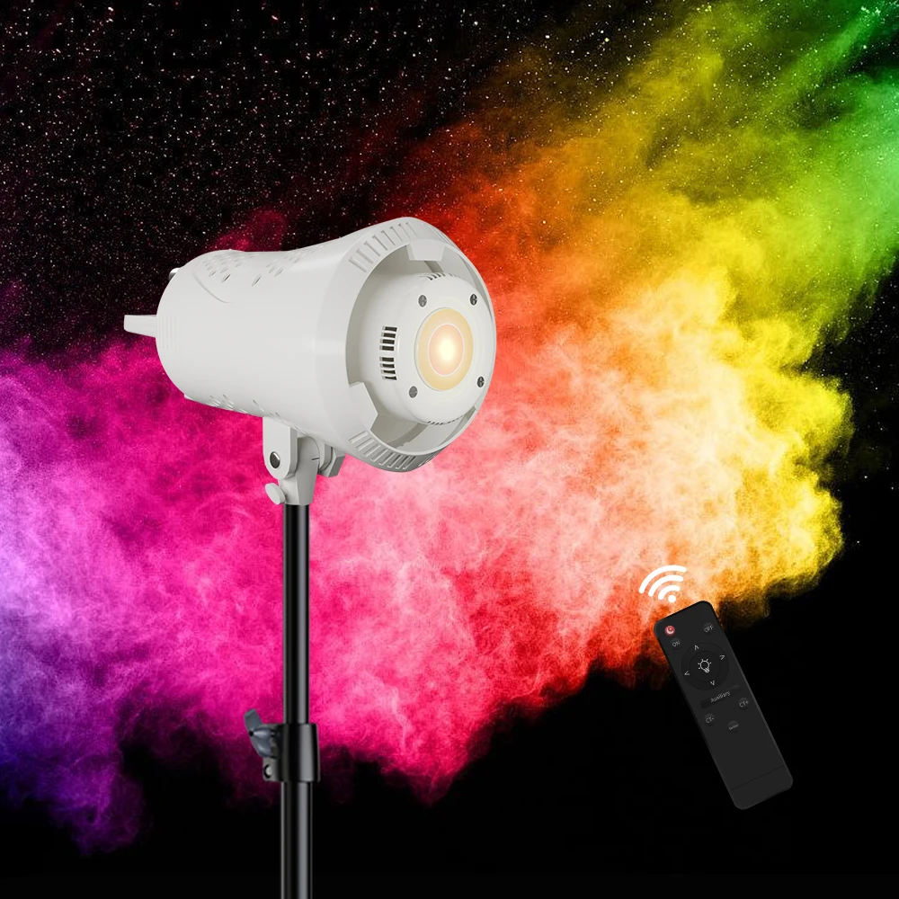 SH 90W 사진 COB 비디오 조명, 일광 균형 태양 램프, 소프트박스 조명, 인물 플래시 스튜디오 액세서리