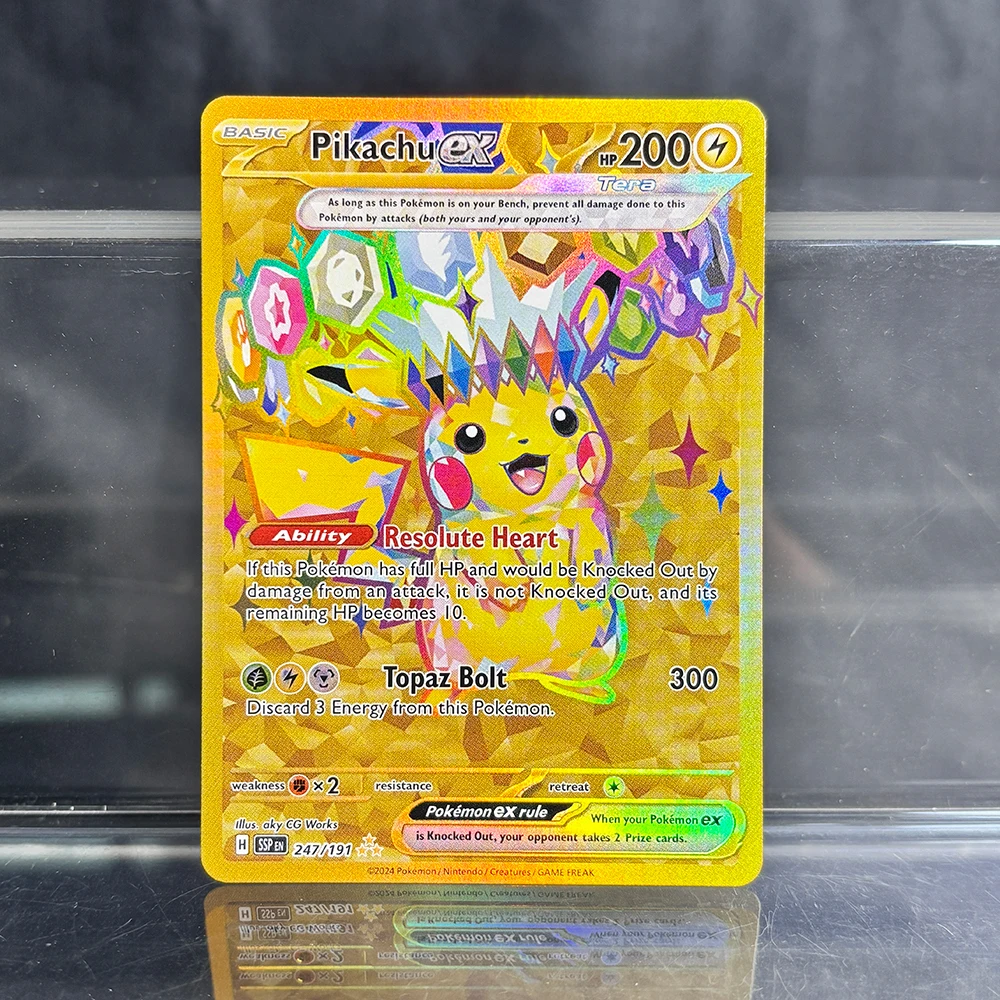 Holographic Game Trading Collection PTCG Proxy Cards Charizard Pikachu Mew EX Singl PKM Folienkarten Gengar VMAX Skyridge (SK)