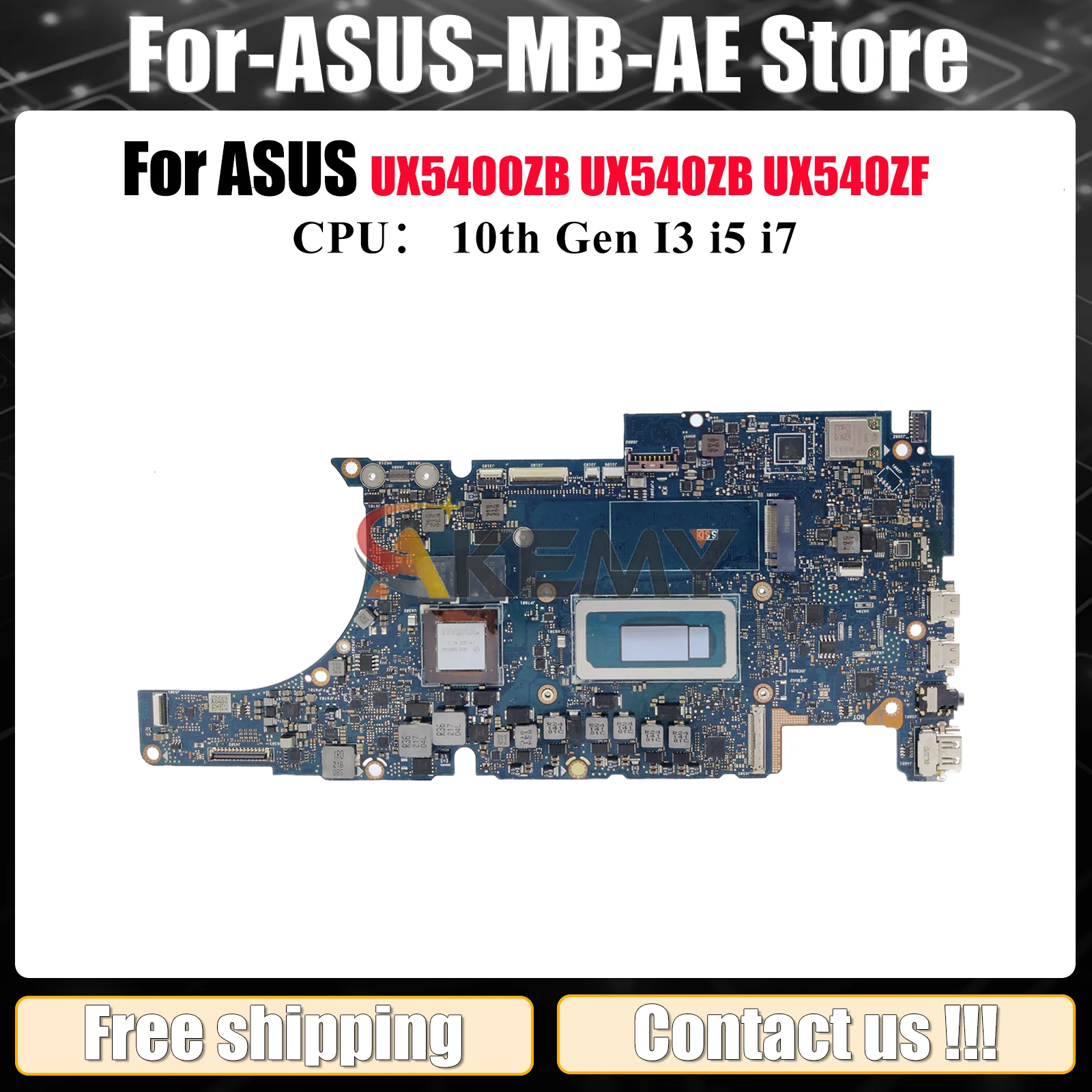 

UX5400ZB Материнская плата для ноутбука ASUS BX5400ZF UX540ZF P5400ZB UX5400 RX5400ZF BX5400ZB UX540ZB Материнская плата с 10-го поколения I3 i5 i7