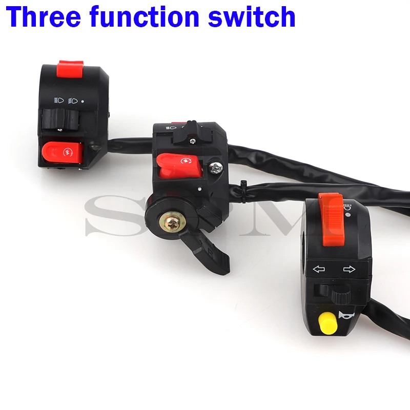 3/4/5-Function Kill Light Hi-Lo Beam Electric Start Switch for 50cc 70cc 90cc 110cc 125cc 150cc ATV Quad Pit Bike Buggy Go Kart