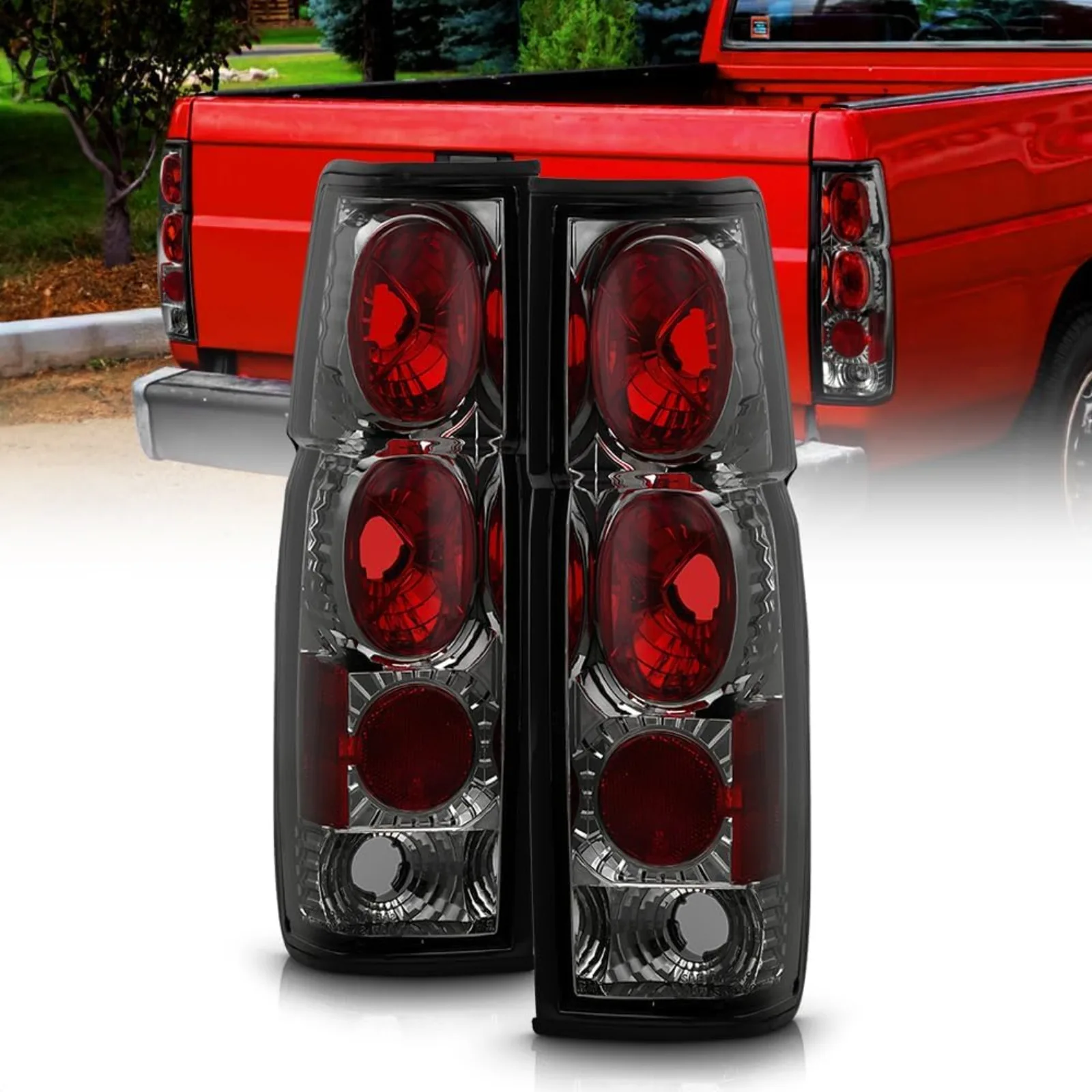 US  For 86-97 Hardbody Pickup Smoked Tail Brake Lights Lamps 1986-1997 Left Right Side 87 88 89 90 91 92 93 94 95 96