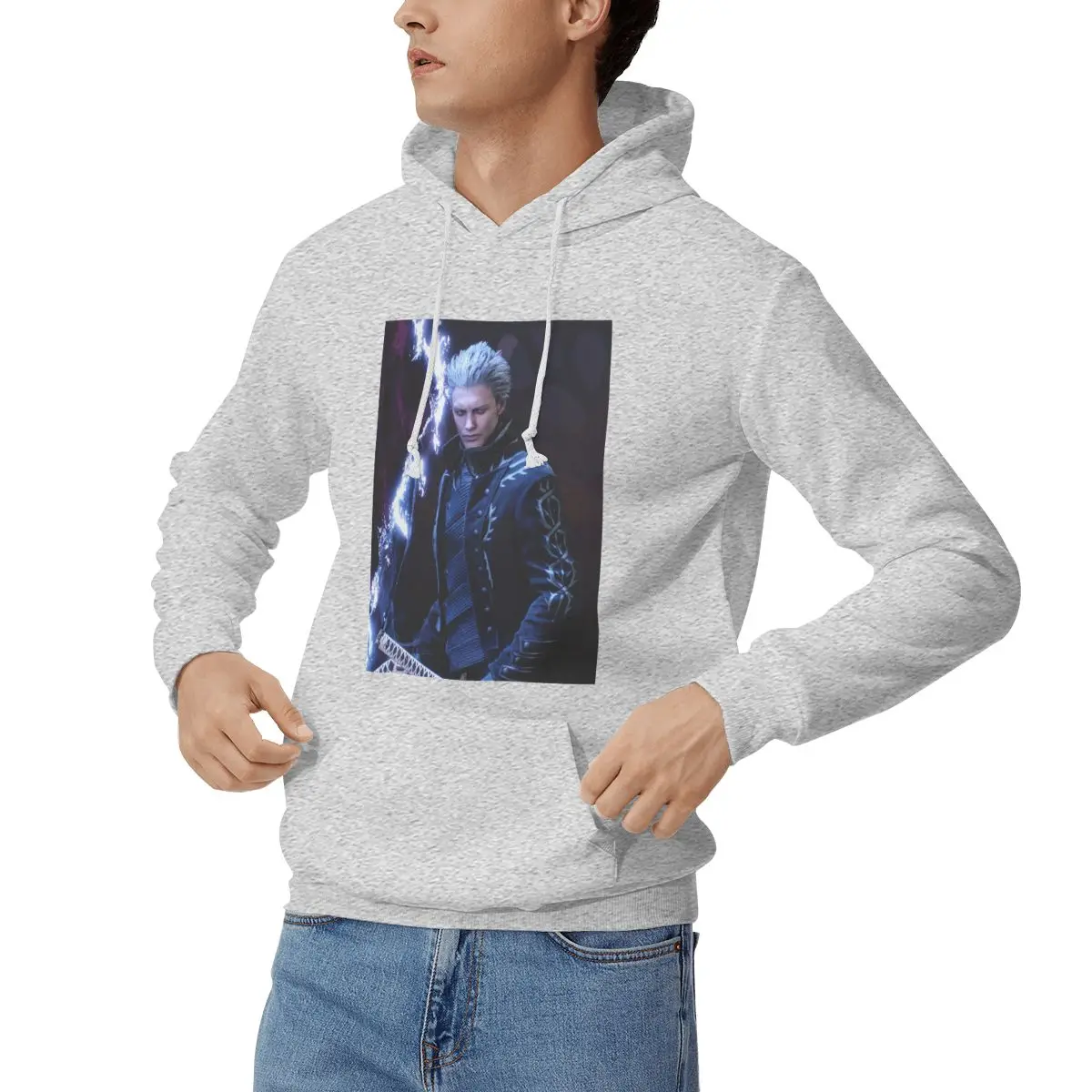 Vergil From The Devil May Cry Series Hoodies Men Women Casual Pullover Sweatshirts Hip Hop Long Sleeve Hooded Autumn Winter