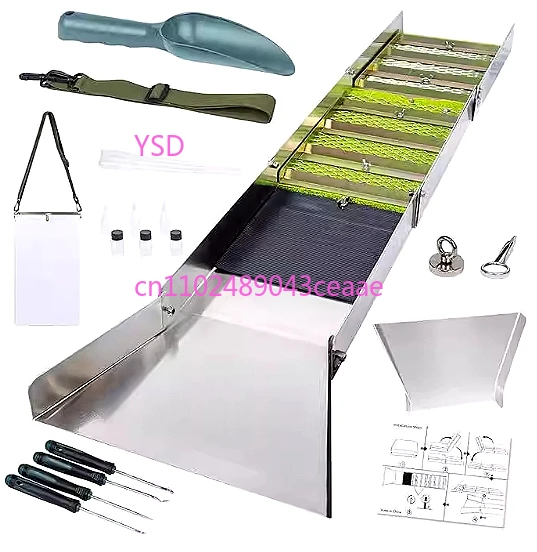 

Foldable Gold Sluice Box - Complete Gold Panning Tool Kit