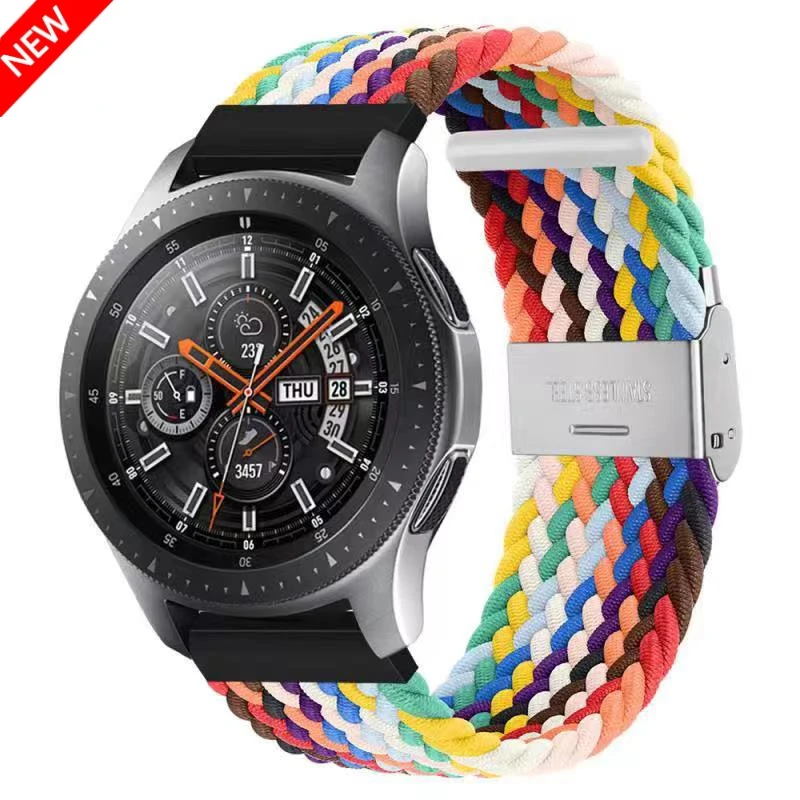 22mm 20mm Adjustable Nylon Strap For Samsung Galaxy Watch 4/5/6/7 40/44mm Comfortable Bracelet Band For Huawei Watch GT5-4 46mm