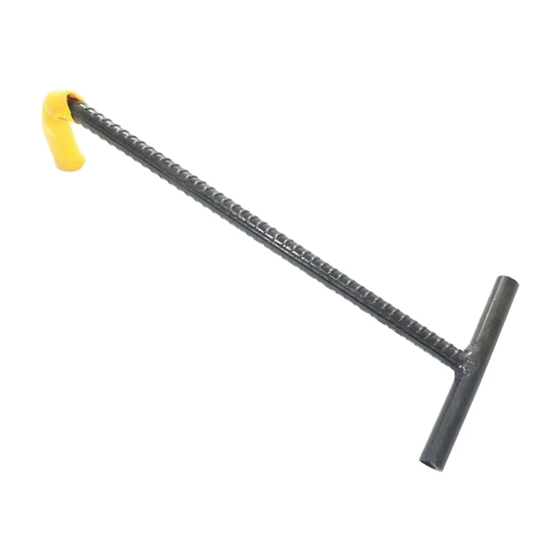 Manhole Cover Hook T Hook Manhole Tool Manhole Lift Hook Lifting for Trampolines Pull Spring Open Manhole Cover