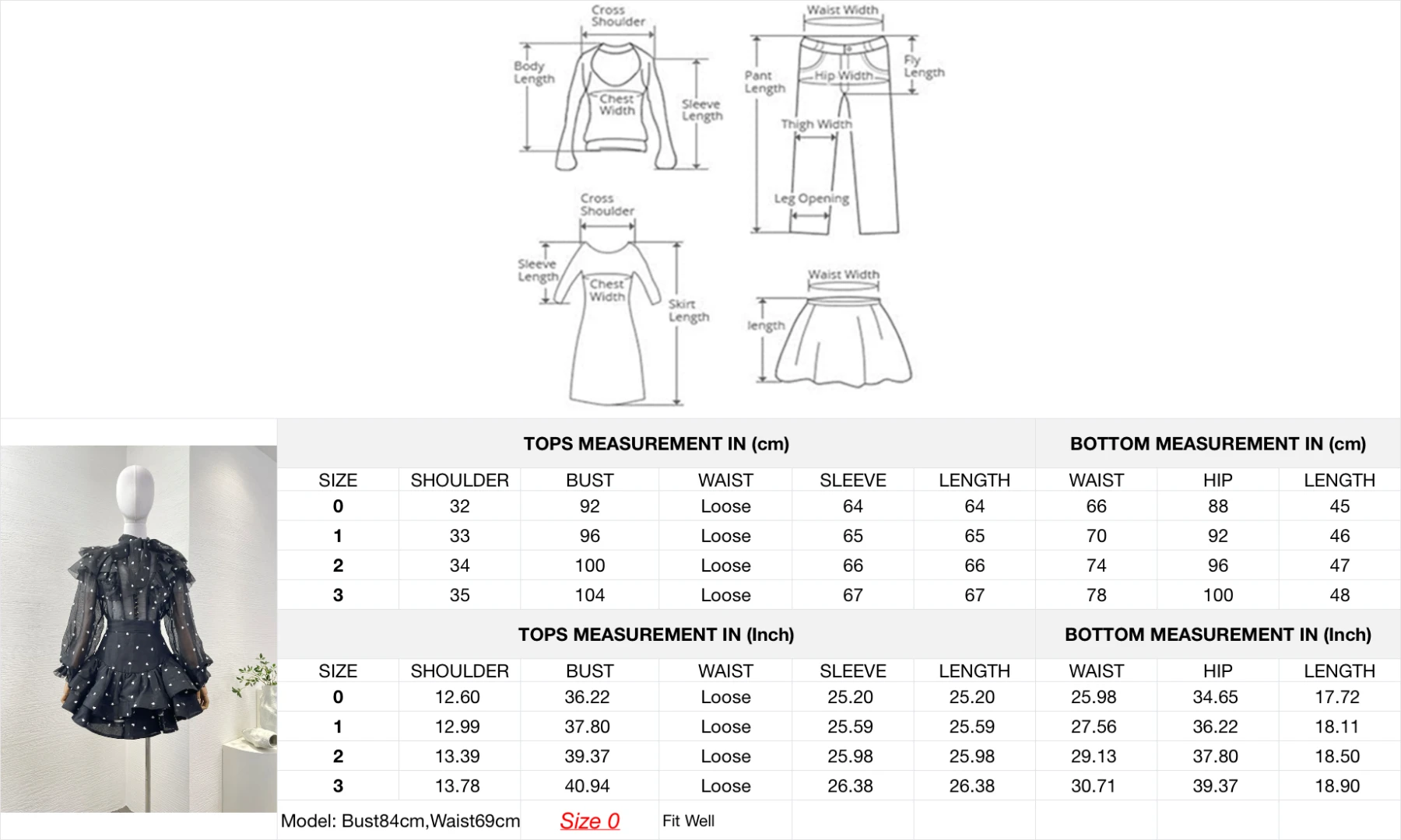 リネンとシルクのブラウスとミニケーキスカートのセット,ハート型,水玉模様,ランタンスリーブ,ピンクシリーズ,2020
