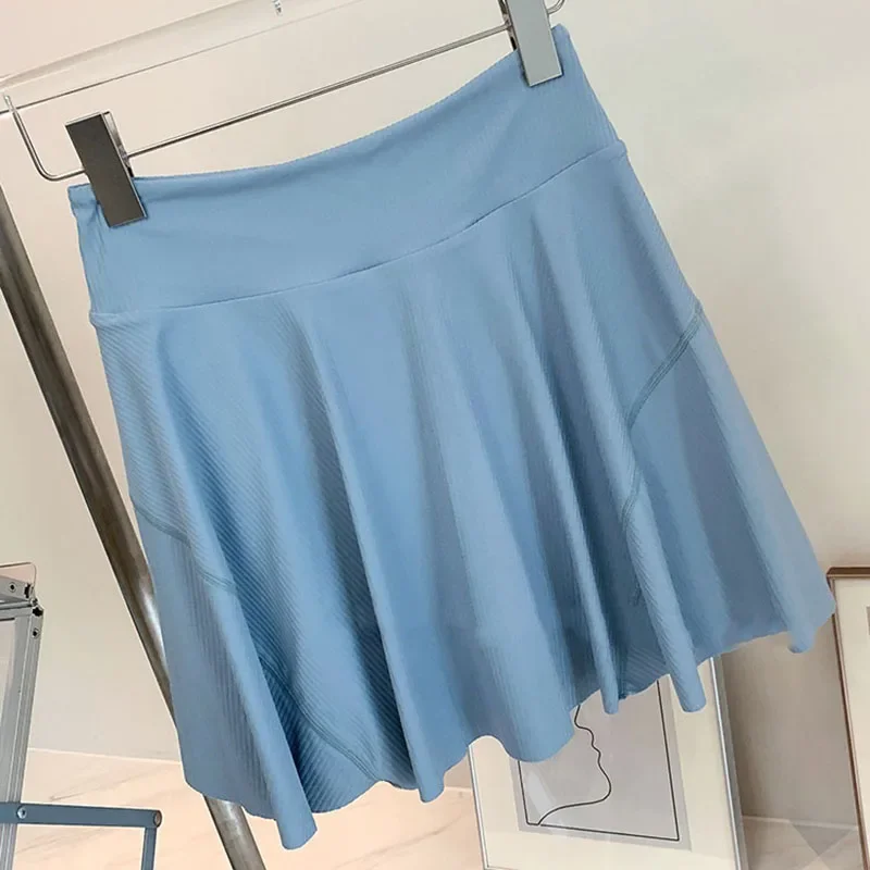 تنورة رياضية نسائية داخلية قصيرة للتدريب اليومي في الهواء الطلق، ملابس رياضية لليوجا والرقص والتنس