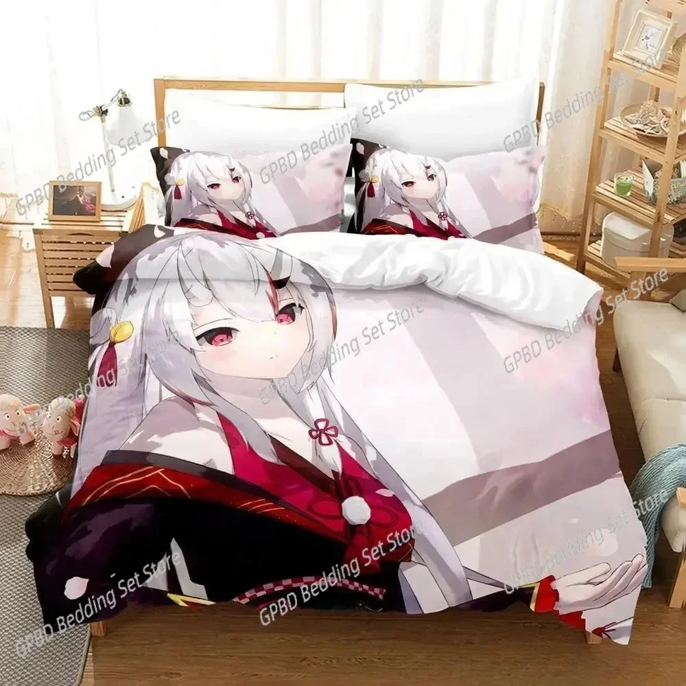 

Kawaii Nakiri Ayame 3D Duvet Cover Bedding Set Comforter Linen Pillowcases Home Decor Single Double Twin King Queen