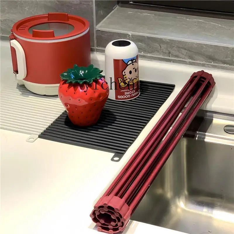 

ZYA Sink Draining Rack Kitchen Dishwashing Sink Bowl Plate Cup Countertop Storage Rack decoration home