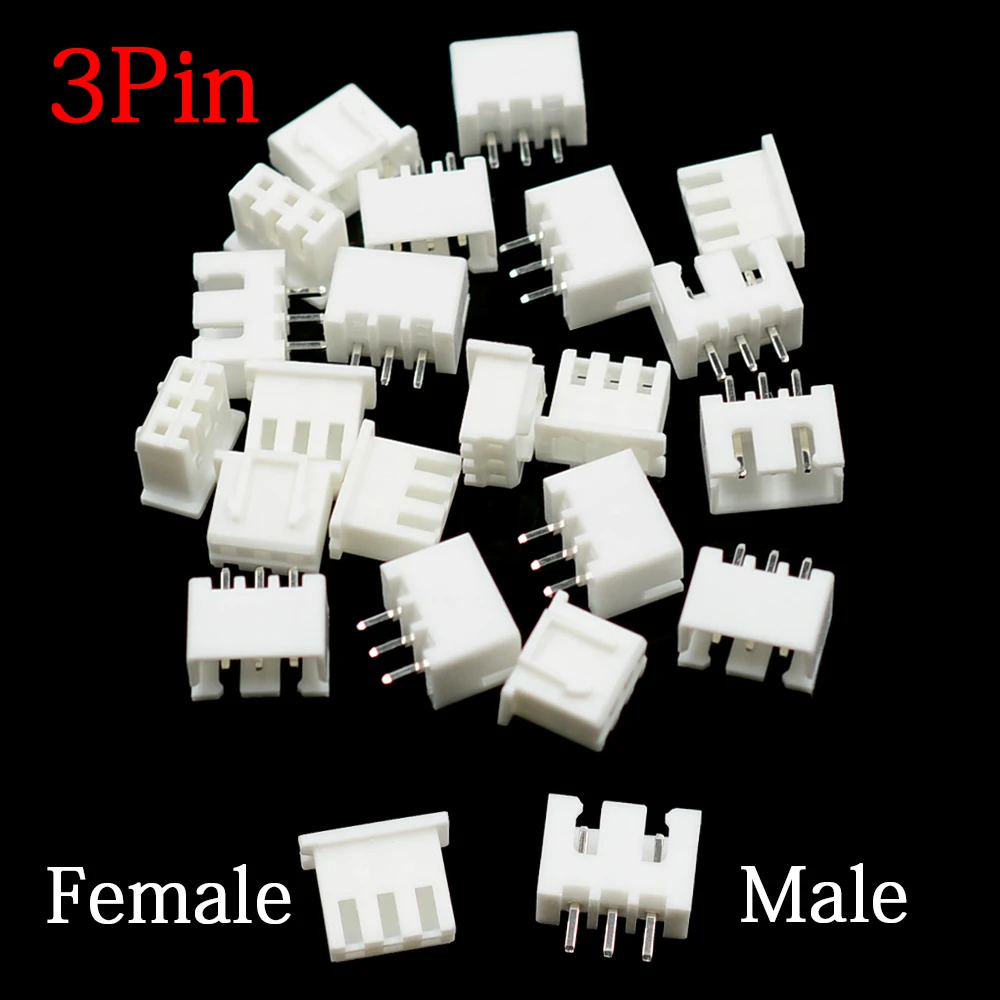 100Pcs JST XH2.54 2/3/4/5 Pin Terminals Plastic Shell Male Plug + Female Socket Wire Connector XH 2.54 2P 3P 4P 5P image 3