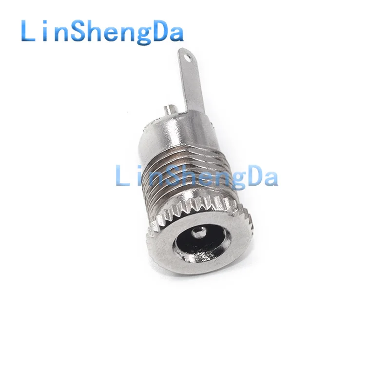 DC-099 power socket all metal charging socket base 5.5 * 2.1/2.5mm DC with nut panel