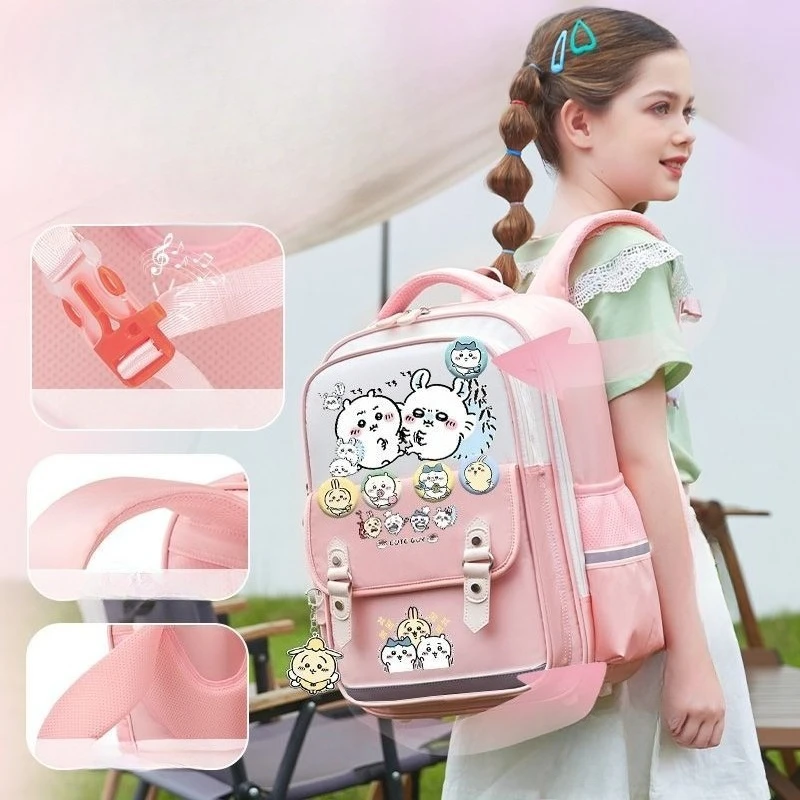 Anime Cartoon Kawaii Chiikawa Schoolbag Backpack Ultra Light High-capacity Knapsack Abrasion Resistant Antifouling Fashion New