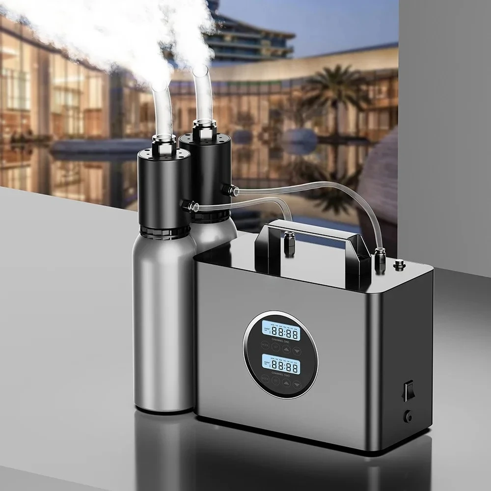 

Dermey Commercial Aroma Diffuser Large HVAC Scent Delivery System Two Fluid Atomization Tech Commercial Air Scent Machine