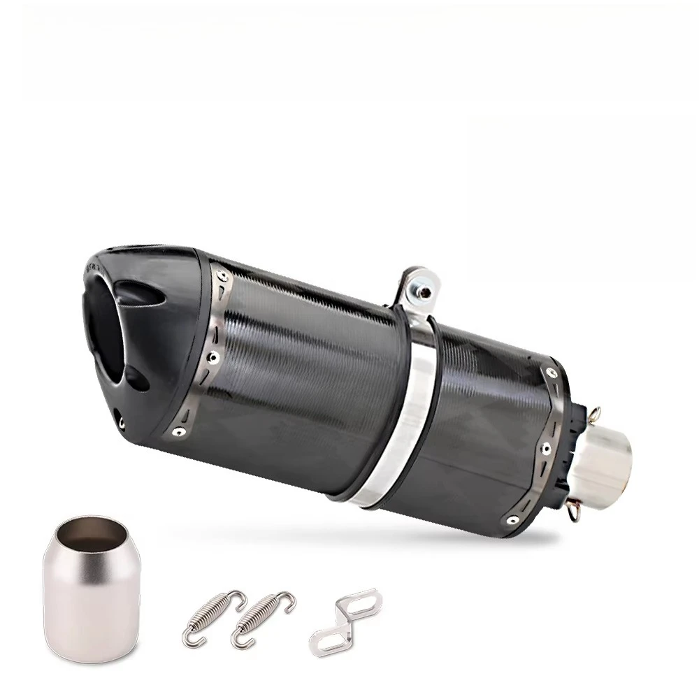 36Carbon Fiber Motorcycle Exhaust Muffler, Universal 51mm Inlet Slip-On With DB Killer, Racing Style Pipe For Off-Road VehicleM