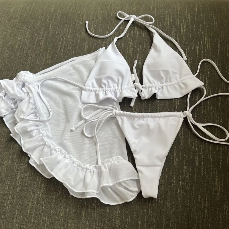 2026 مثير البيكينيات الإناث المايوه النساء ثلاث قطع ملابس السباحة الشاطئ ملابس سباحة لباس سباحة البرازيلي مجموعة البكيني بركة السباح