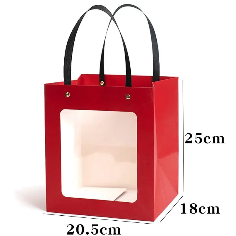 10pcs-holiday-party-gift-bag-with-handle-jewelry-shopping-bag-christmas-valentine's-day-marriage-gift-red-paper-bag