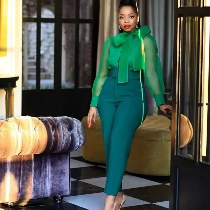 

Amazon Women's High-Waisted Slimming Trousers Casual Style Spring Summer Fashion Office Pants Smooths Your Silhouette