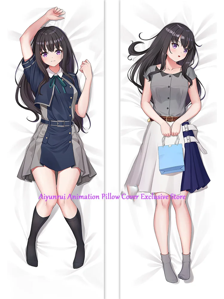 

Anime Pillow Cover Dakimakura Inoue Takina 2 Side Printed Hugging Body Pillowcase Cushion Cover Bedding Decor