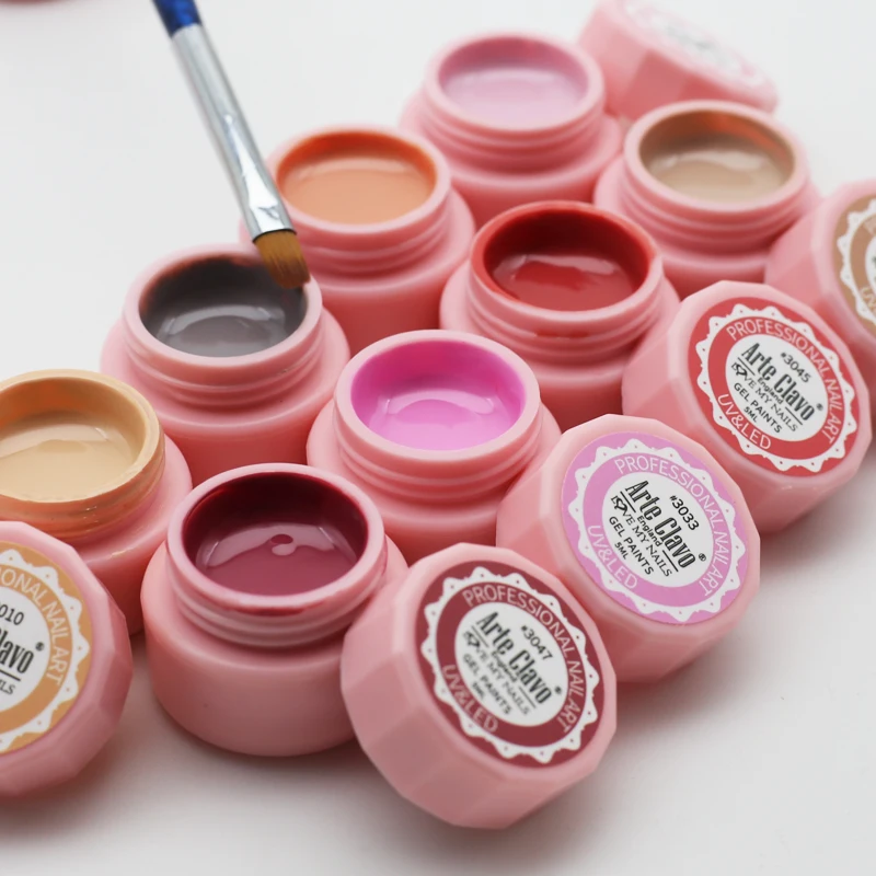 アルテクラボ ペイントジェル 72色 5ml プロ用ネイルペイント カラージェルポリッシュ ネイルアート UVジェル ラッカー ジェル トップコート マニキュア