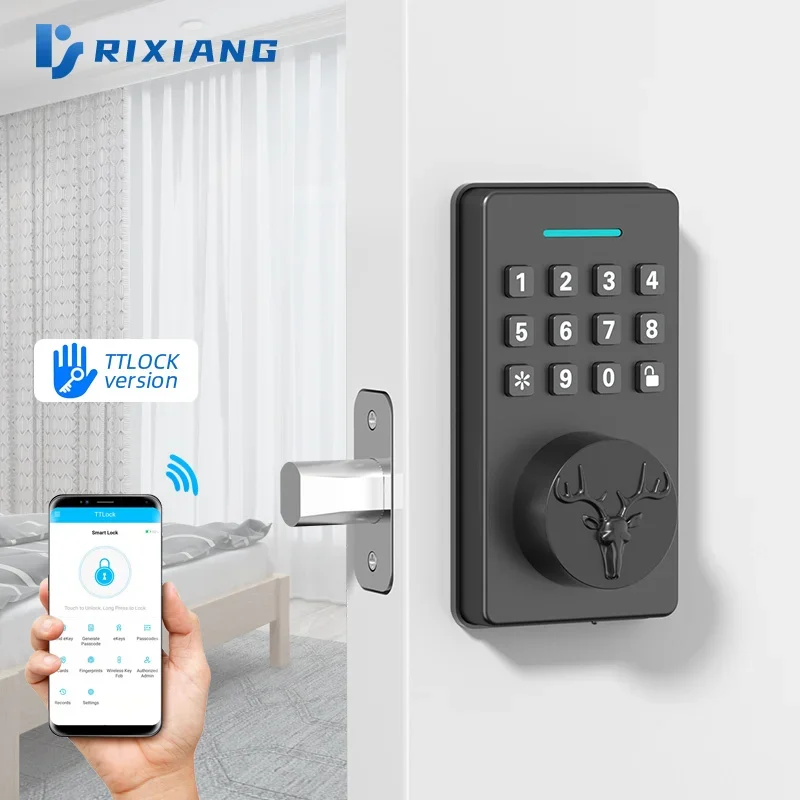 

Easy Installation Bluetooth Password Lock Smart Door Lock App Mobile Control Intelligent Electric Room Lock Alarm Abnormality