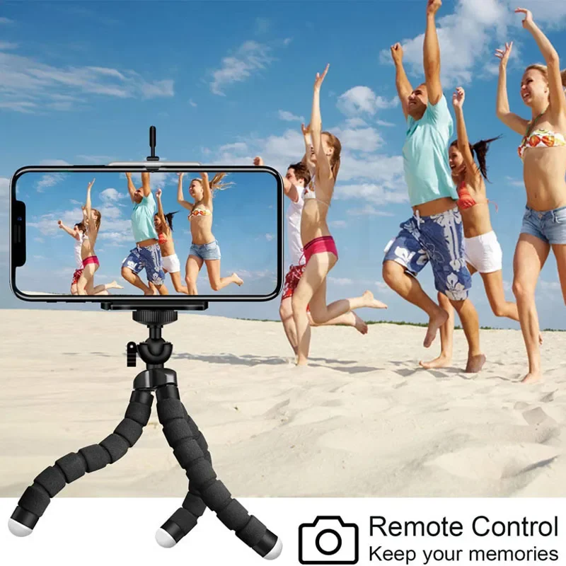 Polpo Treppiede flessibile Mobile Selfie Stick Supporto per telefono Staffa di montaggio espandibile Monopiede per Huawei Xiaomi iPhone Camera GoPro