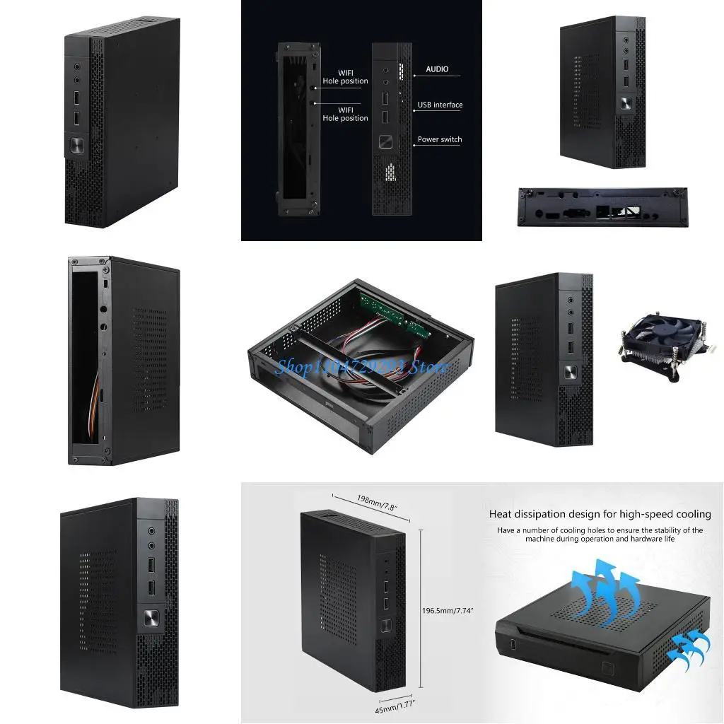 

Y2GD ITX Computer для корпуса QX02 Mini Desktop для промышленного управления Case Industral Control Home Theatre Gaming для USB