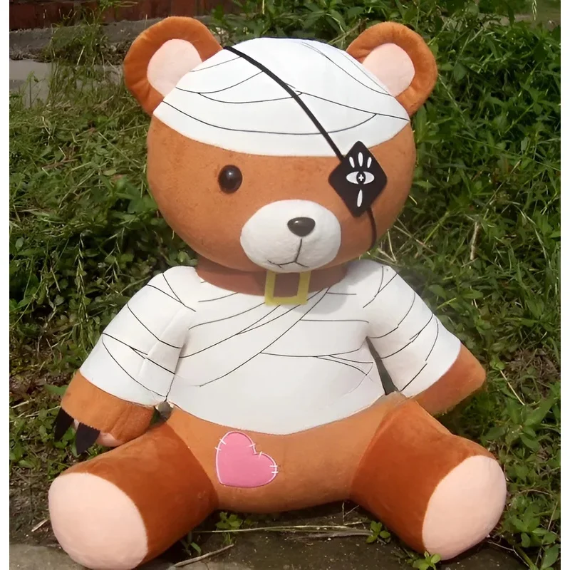 DY20Toaru Kagaku no Railgun Misaka Mikoto Cosplay Costume Prop Bandage Bear Anime Stuffed Cartoon Mascot25