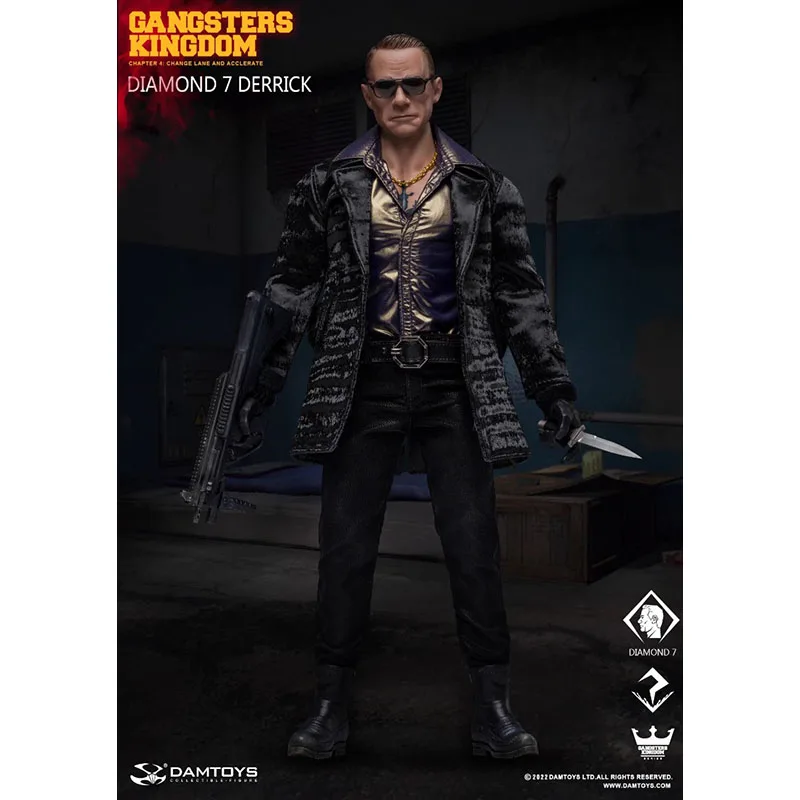 

In Stock Original DAMTOYS DAM GK026 DERRICK Gangsters Kingdom DIAMOND 7 1/6 Movie Character Model Art Collection Toy Gift