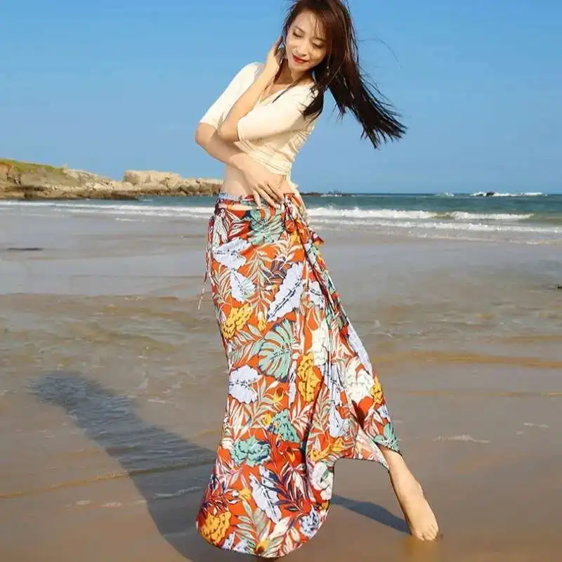 

Индивидуальные костюмы для танца живота Комплект для восточного танца Пляжные платья Топ и юбка Комплект из 2 предметов